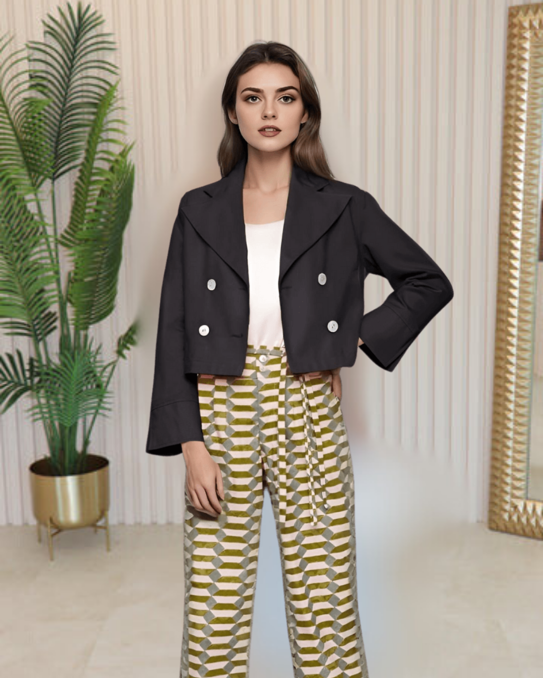 Metropolitan Edge Cropped Blazer