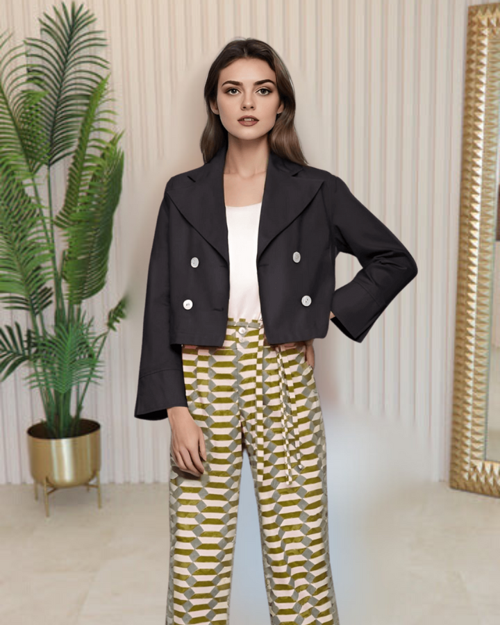 Metropolitan Edge Cropped Blazer
