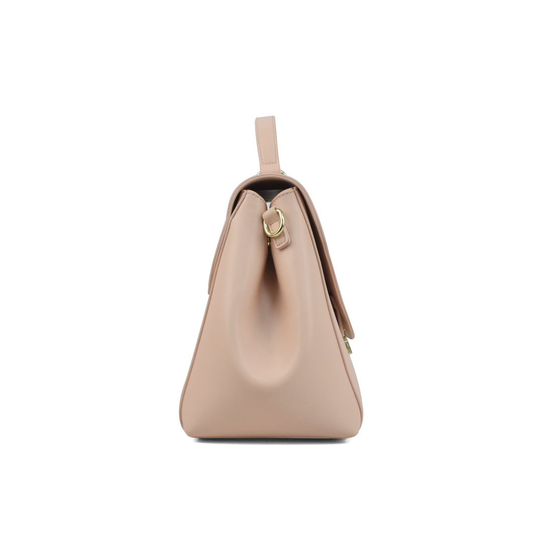 The Pink Leather Handbag with a Modern Twist - STEF MOUCHIE