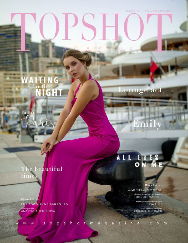 Fuchsia Asymmetric Satin Mermaid Gown