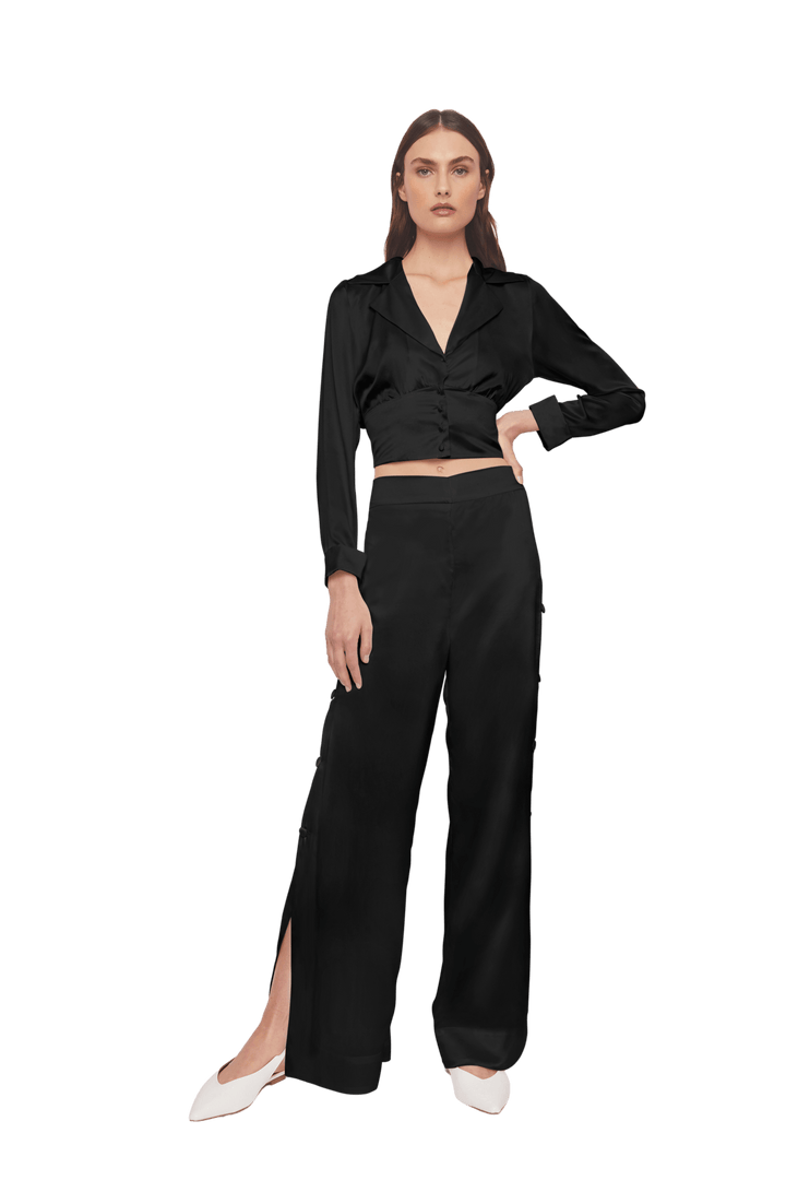 Midnight Voyager Silk Palazzo