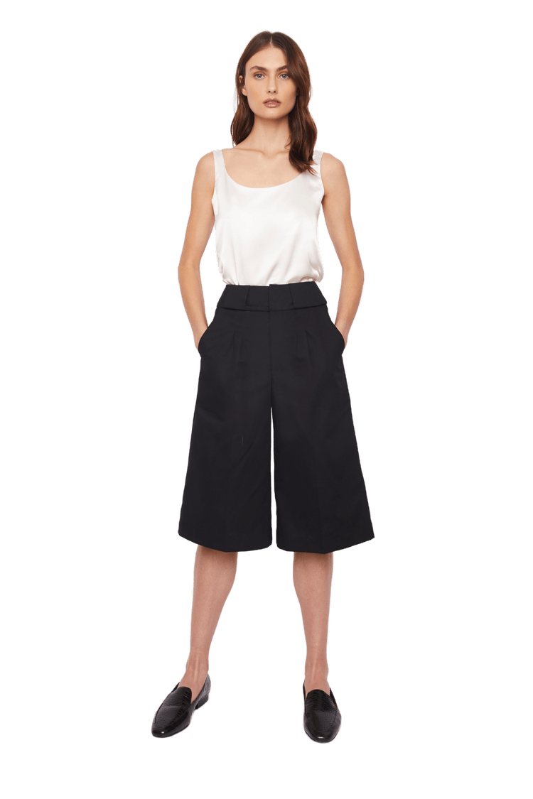 Charmeuse Silk Camisole Tank Top in White - STEF MOUCHIE