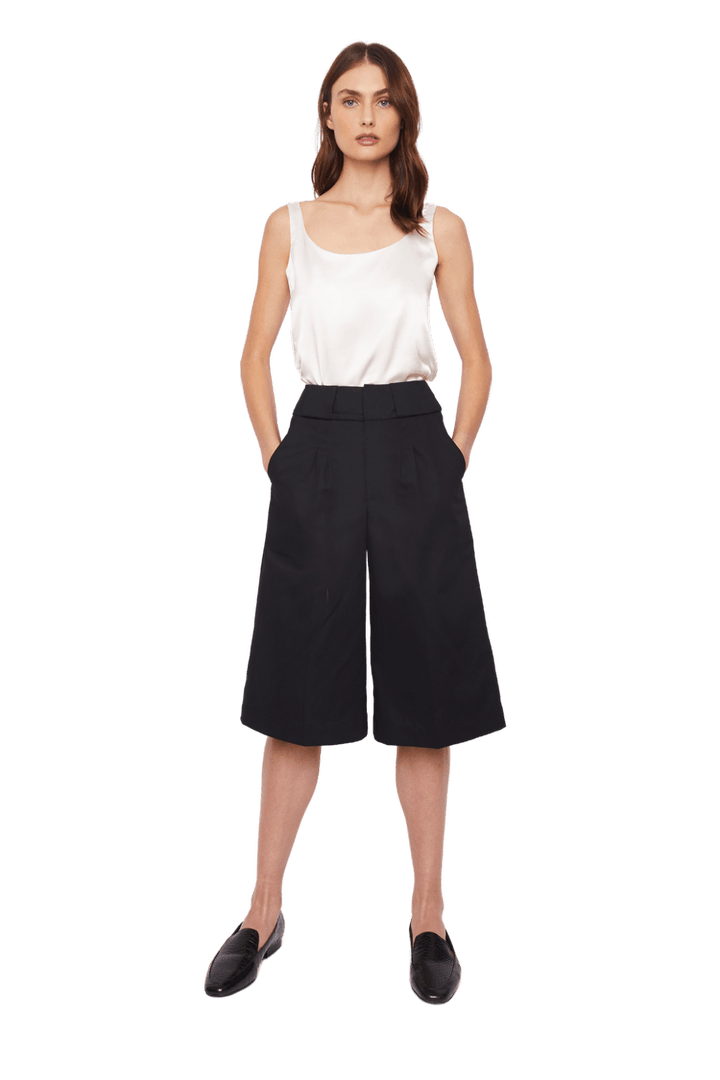 Charmeuse Silk Camisole Tank Top in White - STEF MOUCHIE