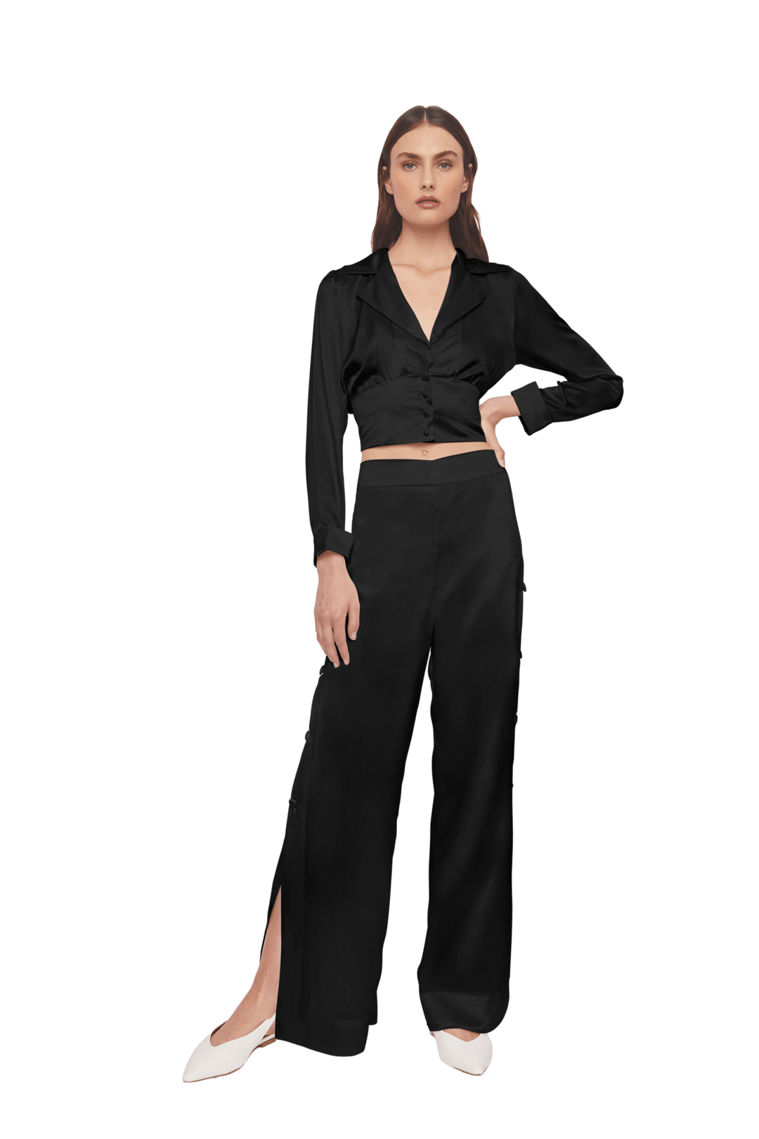 Midnight Voyager Silk Palazzo